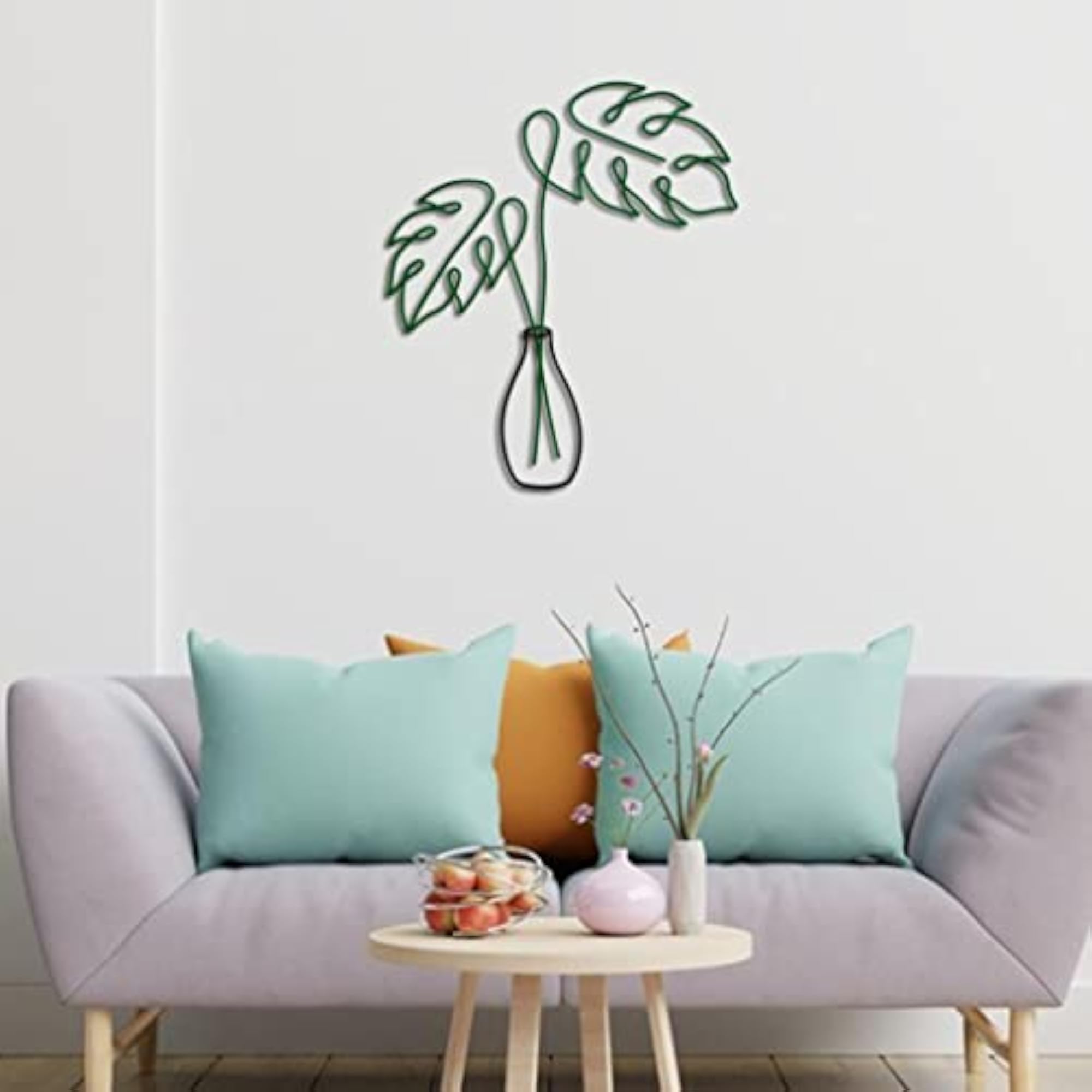 Metal Flower Wall Art Sculpture for Indoor Decor